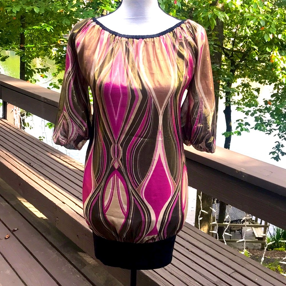 VINTAGE BEBE ‘ PARTY PLEASE ‘ 🥂A ONE OF A KIND !  So HIP , Shimmery ,Shiny FAB
